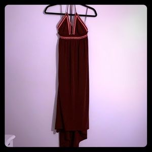 Express Maxi Halter Top Dress